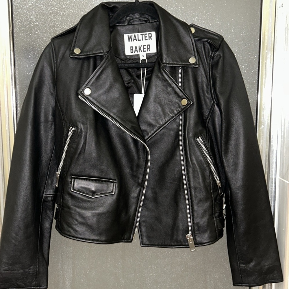 Walter Baker lamb Leather Jacket - Picture 2 of 13